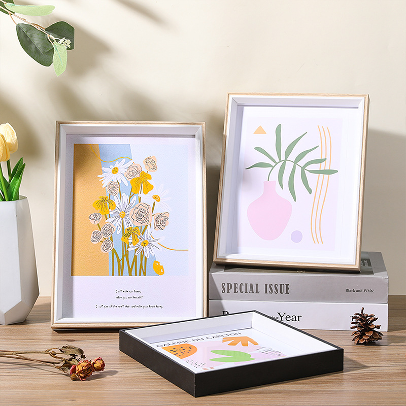 简约木质相框摆台5寸6寸7寸8寸10寸A4画框挂墙照片墙影楼相框批发，相框，台式相框，相框摆台详情8