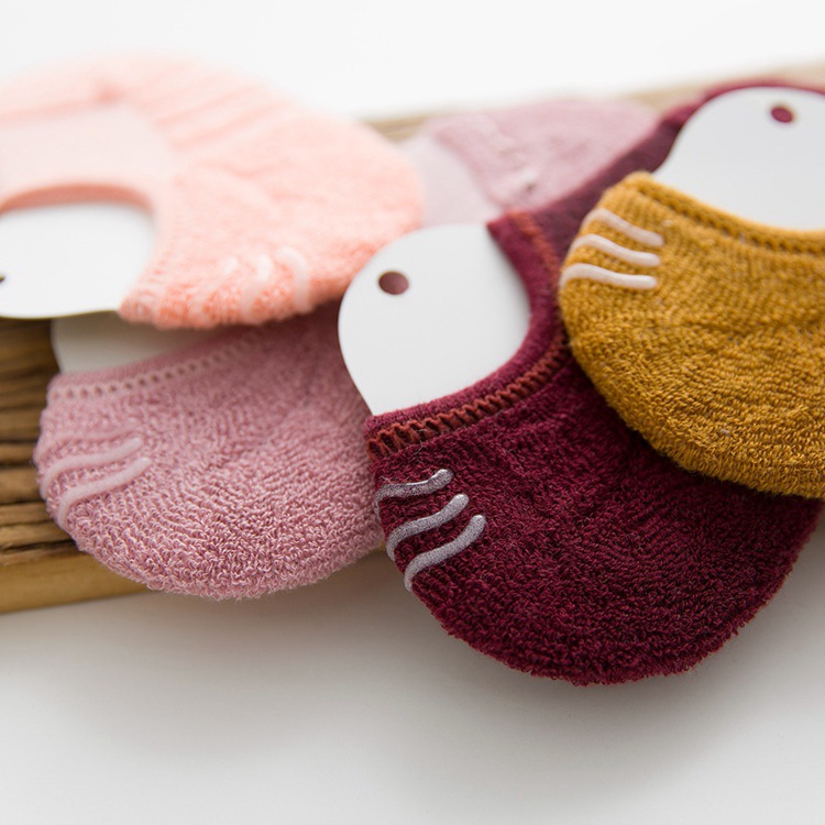 纯棉毛圈袜女袜运动毛巾船袜吸汗硅胶防滑女士短袜子详情10
