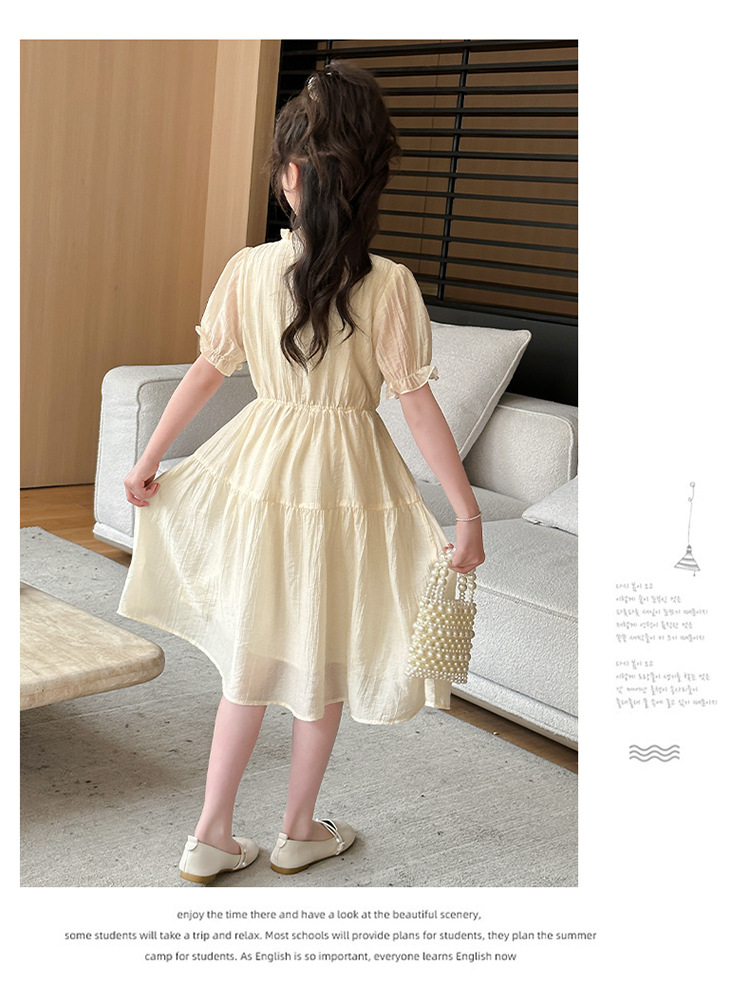 国潮女童连衣裙夏装2025新款儿童洋气时髦国风汉服裙子女孩夏款公主裙详情12