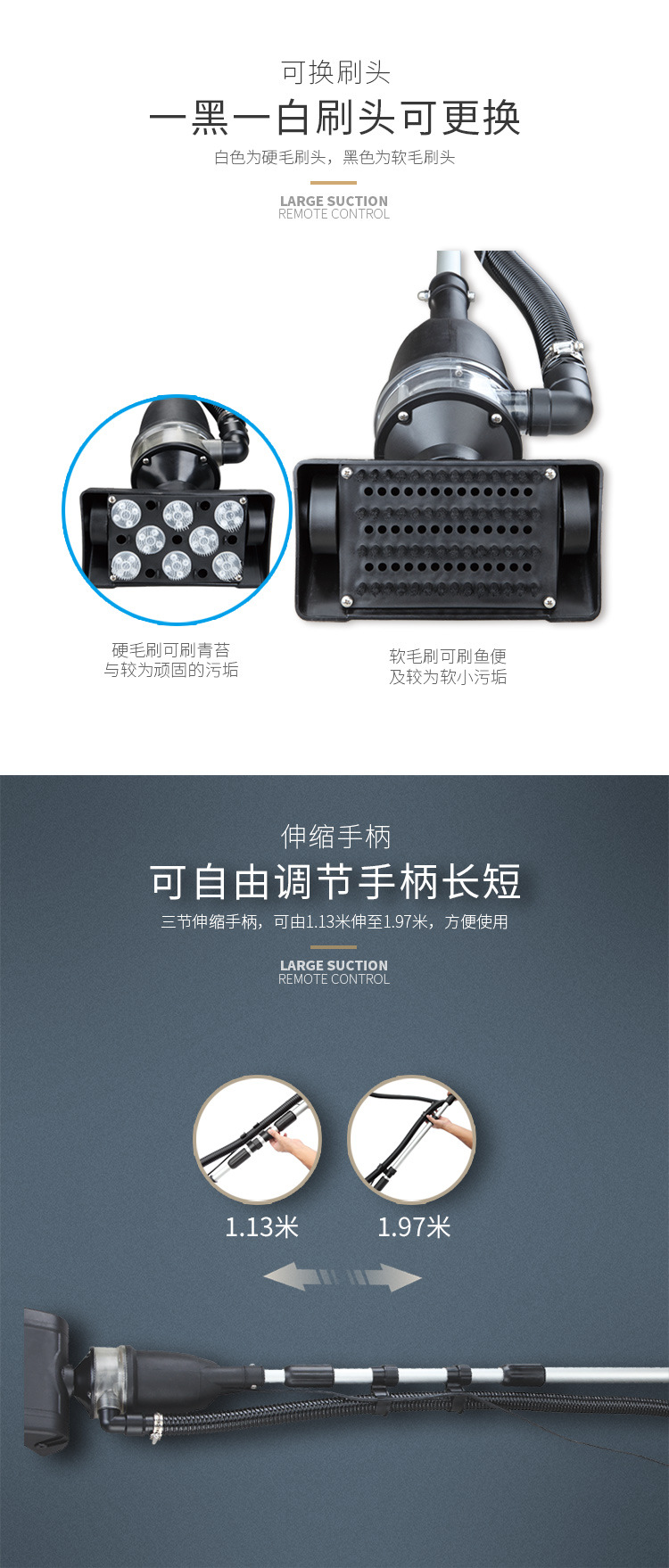 Boyu Sludge suction Device WNQ Fish pond sewage pump, cleaning machine, filter equipment, pond sludge suction machine, water pump pic 4