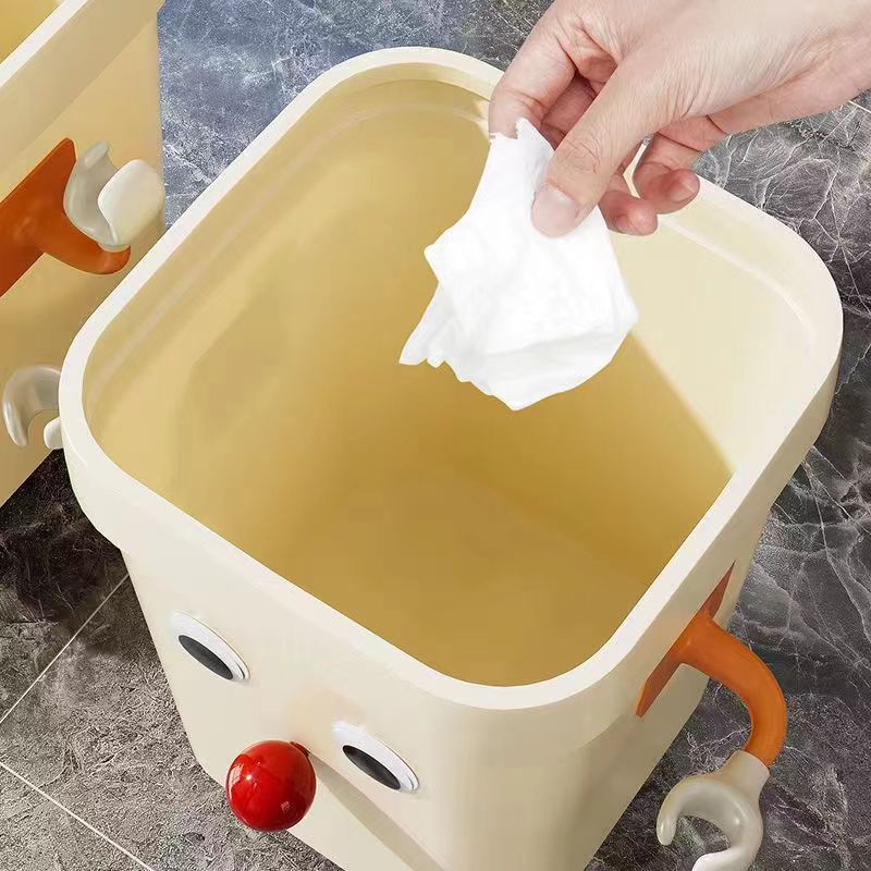 高颜值搞怪风垃圾桶家用可爱创意客厅卧室厨房大容量卫生间纸篓桶详情49