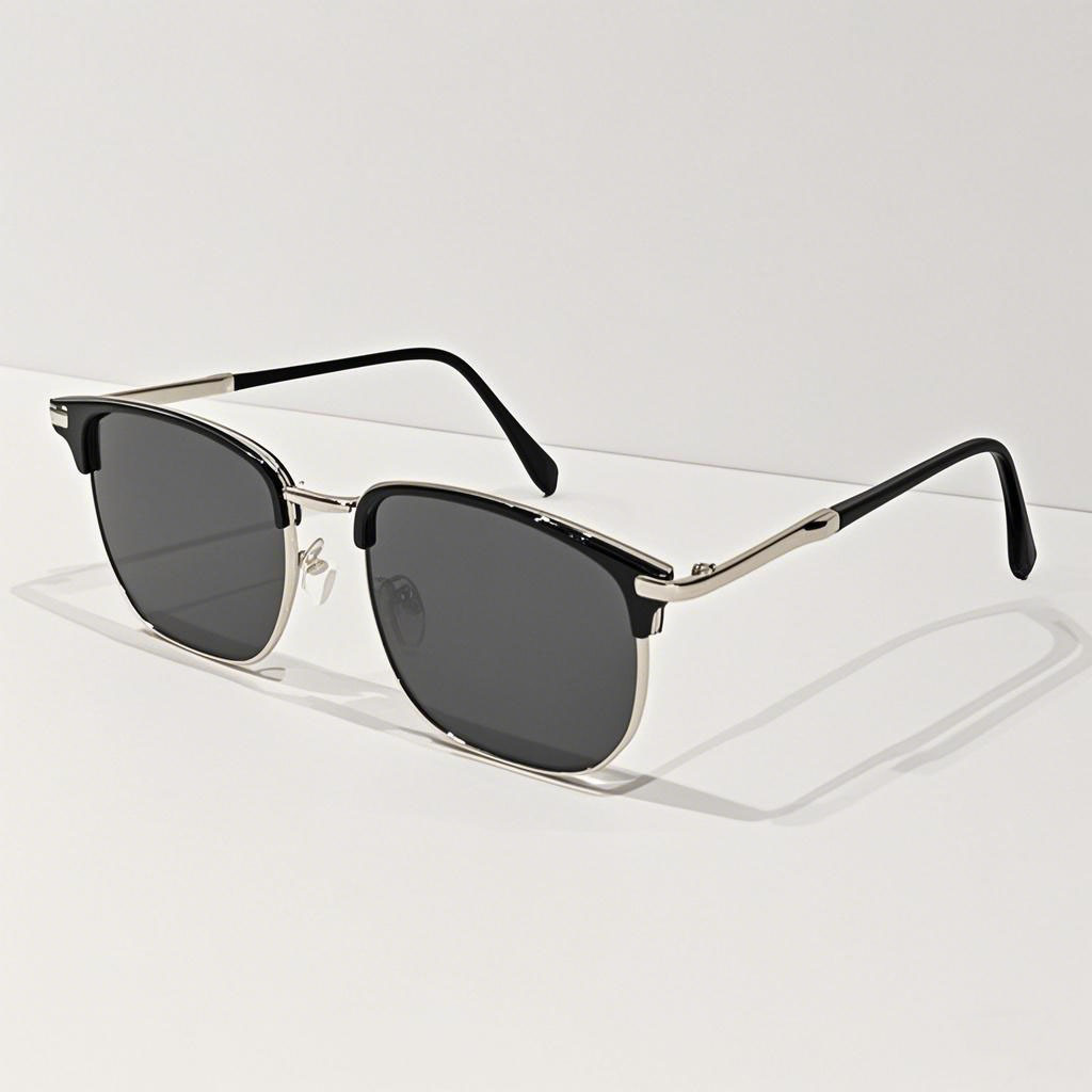 New retro, versatile sunglasses for daily use, UV protection, artistic, individualistic, refined semi-framed, and niche ins sunglasses pic 6