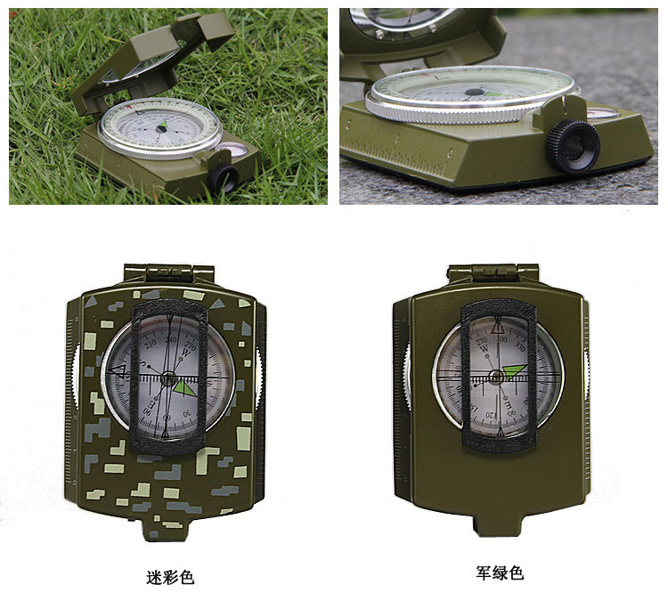 Wholesale American metal compass, high-end folding military standard, Military enthusiast K4580 multi-functional luminous compass pic 19