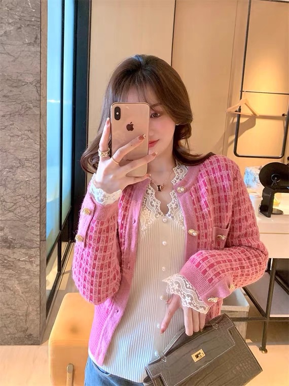 早秋长袖蕾丝打底衫女秋冬洋气时尚内搭甜美别致上衣网纱针织小衫详情19