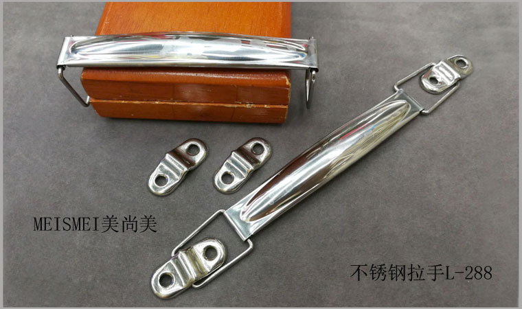 Stainless steel handle folding handle for heavy-duty industrial plate lifting box spring handle box ring handle 98mm pic 3