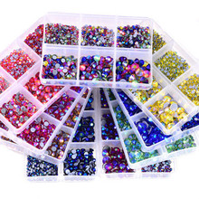 DMC烫钻 热熔胶底贴钻 玻璃平底钻 diy美甲手机壳 饰品配件圆钻详情13