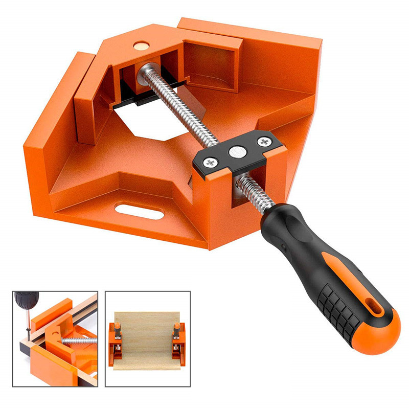 90-degree aluminum alloy single handle woodworking right-angle clamp, Angle clamp, woodworking tools, woodworking clamp pic 6