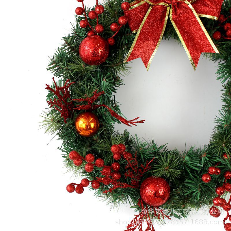 Desheng Cross-border E-commerce Christmas wreath, rattan door lintel, upside-down tree, hotel scene decoration, Christmas hanging ornaments pic 5
