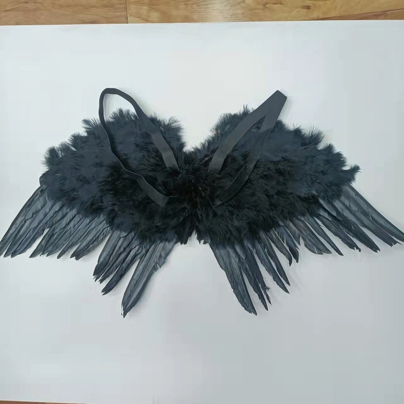 Disfraces plumas de navidad alas de ángel halloween decoración del día del fantasma 1 de junio escenario infantil disfraces accesorios pic 3