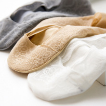 袜子女士日系薄款春夏秋季蕾丝船袜浅口隐形袜套韩版花边棉底袜套详情5