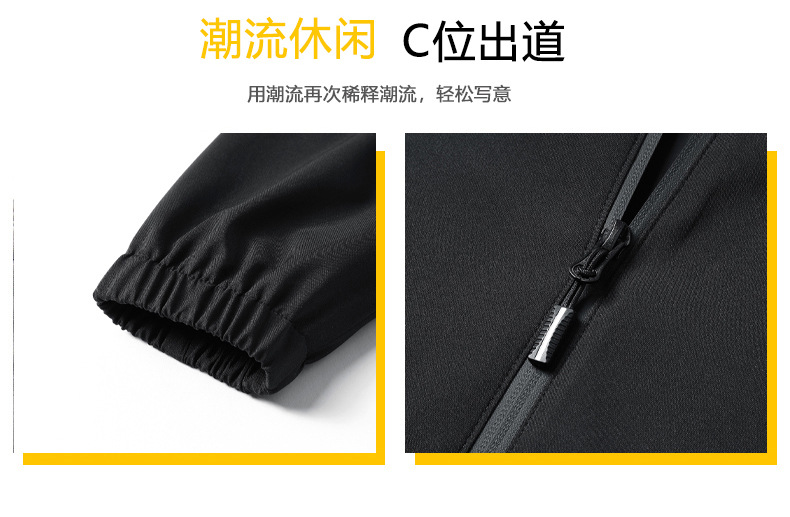 秋冬加绒加厚夹克男立领休闲商务男士好搭外套男大码运动户外男装详情7