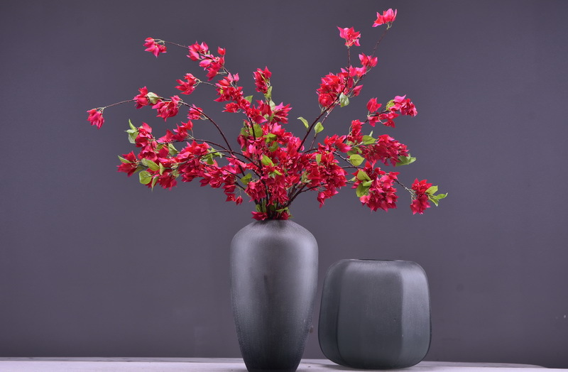 Wholesale of high-end artificial flowers such as long-branch bougainvillea, ins popular soft decoration artificial flowers, hotel lobbies and shopping mall decorations pic 17