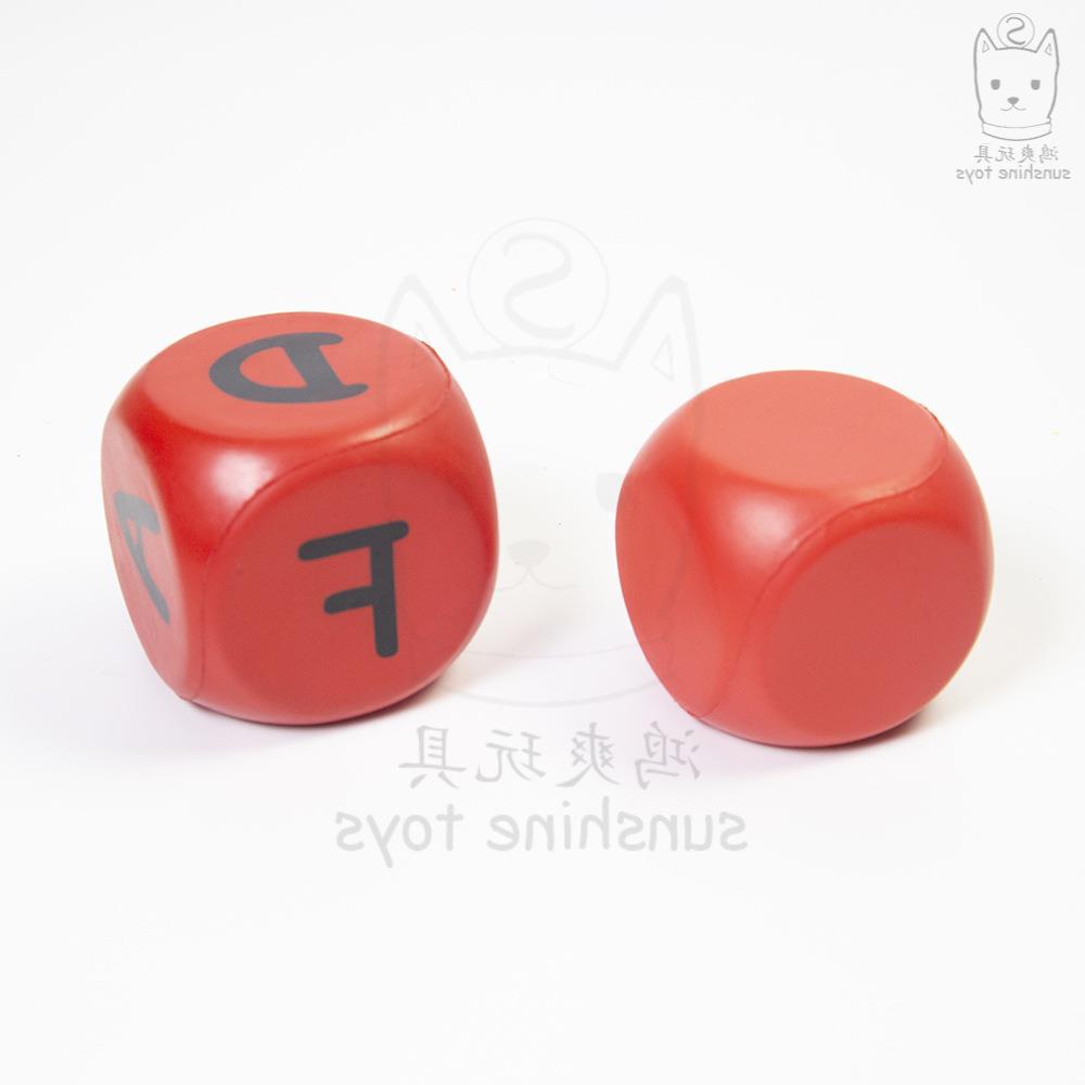 Cross-border factory soft solid dice, pu foam sponge balls, rounded corner squares, large color pieces promotional game handicrafts pic 22