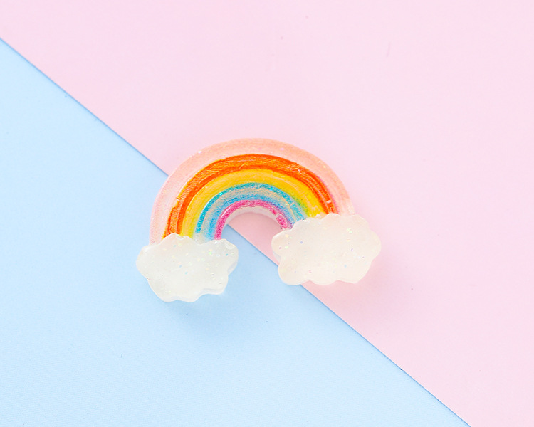 透明糖果色树脂立体小熊爱心彩虹DIY手机壳发夹手作饰品配件批货详情14