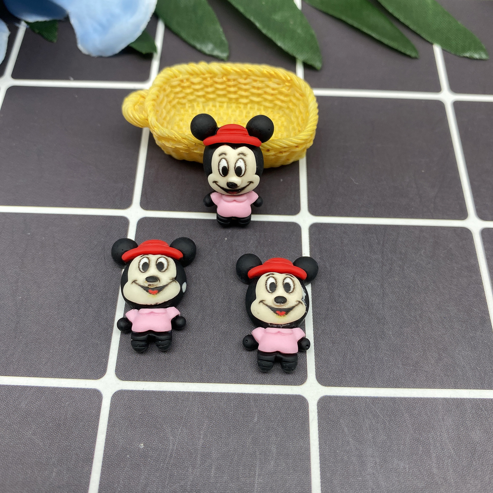 树脂配件饰品帽子贴片史莱姆内放DIY日韩风哑光笑脸厂家直销详情74