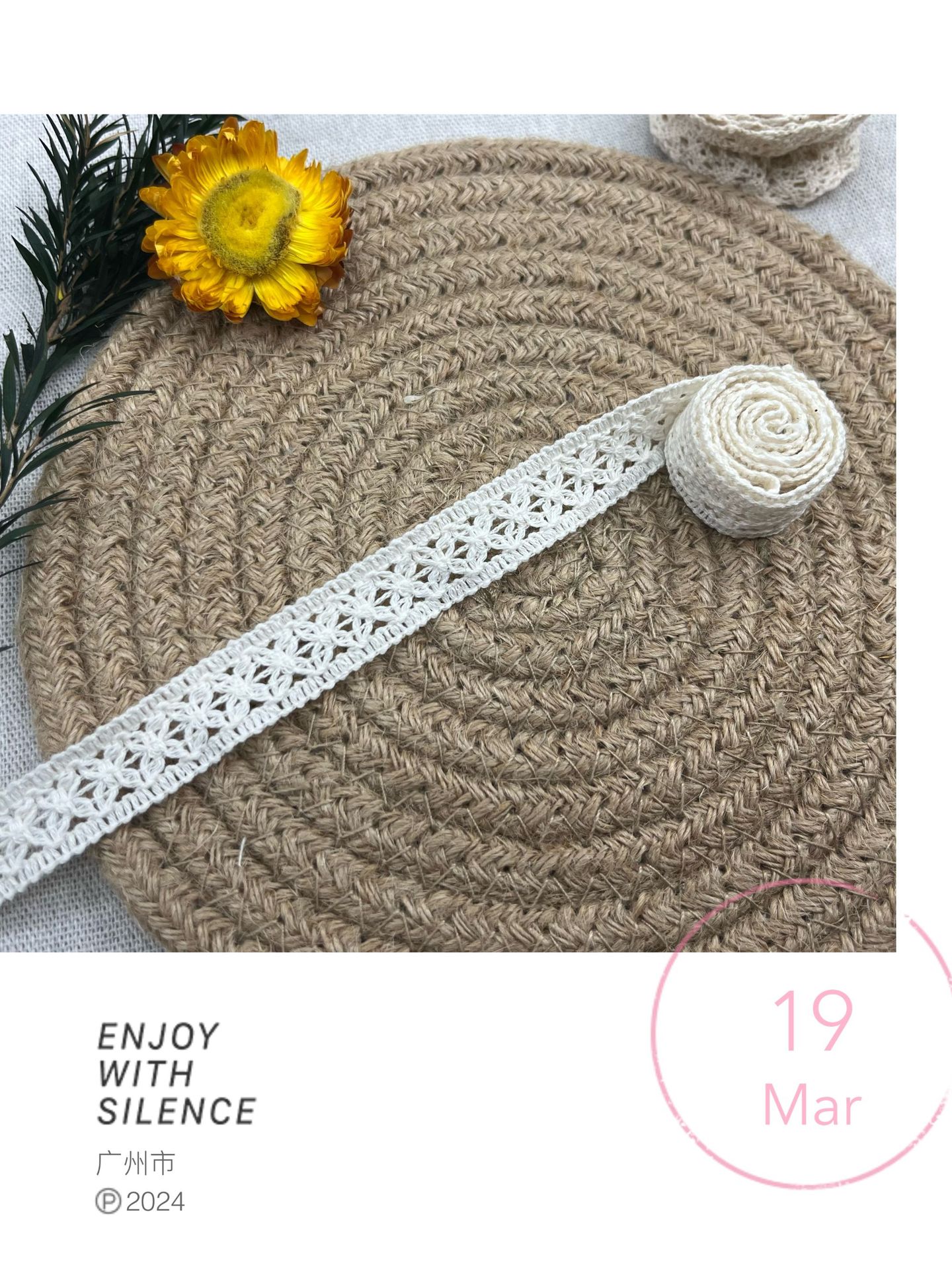 Wholesale of lace cotton thread, Pingyang lace woven clothing accessories, cotton thread, lace accessories, clothing lace pic 13