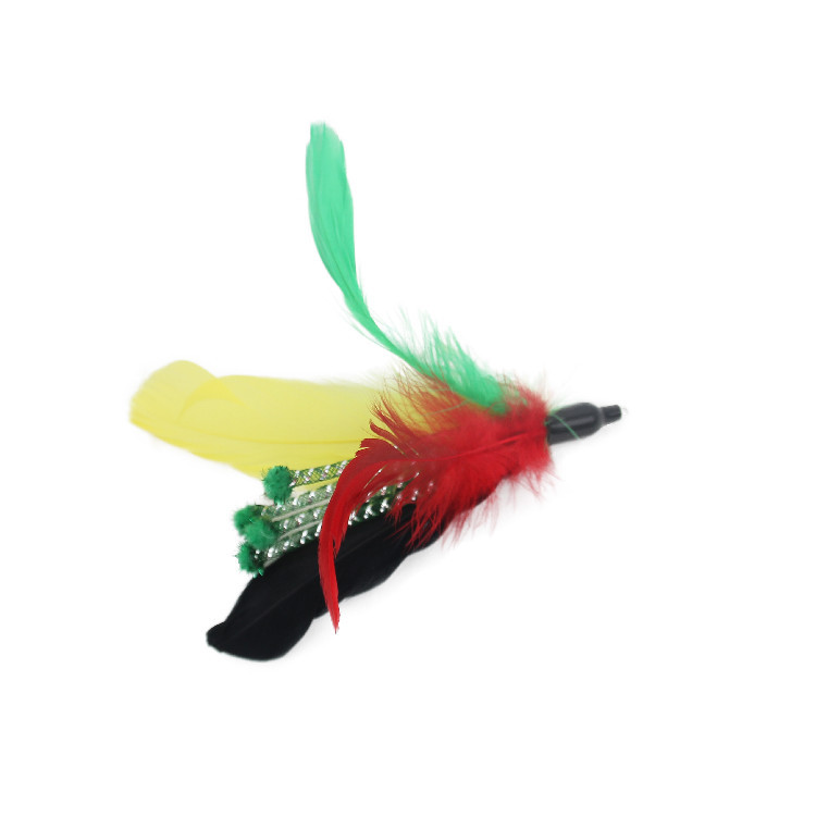 Nuevo juguete cat stick reemplazo cabeza pluma malla tubo campana gato gato juguetes interactivos fabricante directo cat cat suministros pic 14