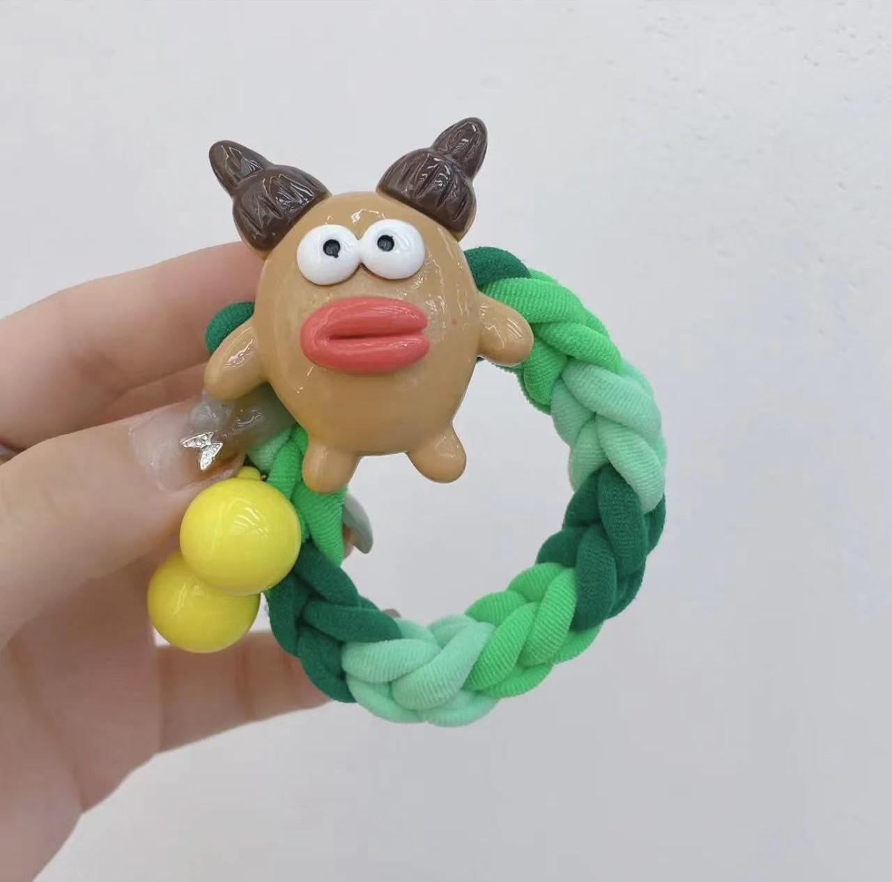 超可爱香肠嘴发圈儿童少女发绳女2023新款高弹力耐用不伤发橡皮筋详情16