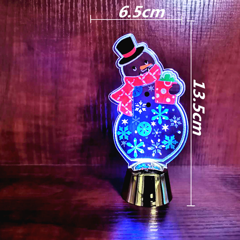 Acrylic LED festival creative decorative gifts, handicrafts, dynamic atmosphere ornaments, acrylic 3D night lights pic 9