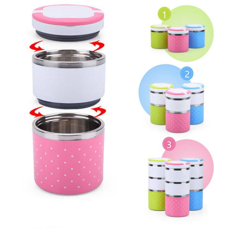 Stainless steel insulated lunch box, student sealed preservation box, lunch bucket, bento box, gift carrying lunch box, double-layer lunch box pic 14