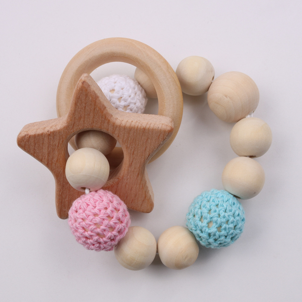 Comercio exterior bebé molar zelkova animal pulsera DIY juguetes para bebés registro natural cuentas pulsera gancho bola pulsera pic 11