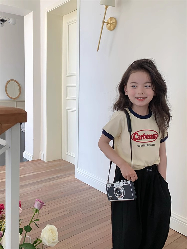 女童夏款短袖T恤女宝宝莫代尔印花卡通童装儿童圆领薄款面膜上衣详情20