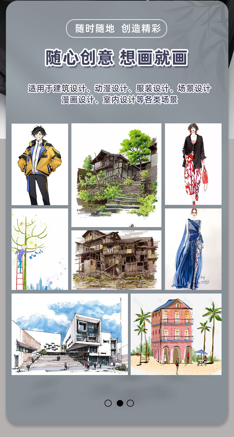 Double-headed high-quality marker pen set, complete oil-based Noya premium watercolor pen for painting, specially designed for students and children 12 pic 9