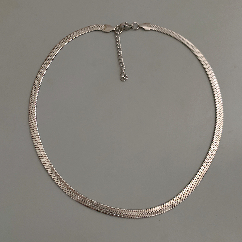 不掉色钛钢项链男潮小众设计高级感男士锁骨链个性街拍学生颈链潮详情11