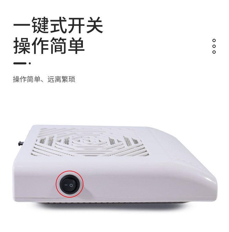 Battery-powered 80W high-power Japanese-style filter nail art vacuum cleaner and desktop dust collector, with super strong suction power and no dust leakage pic 13