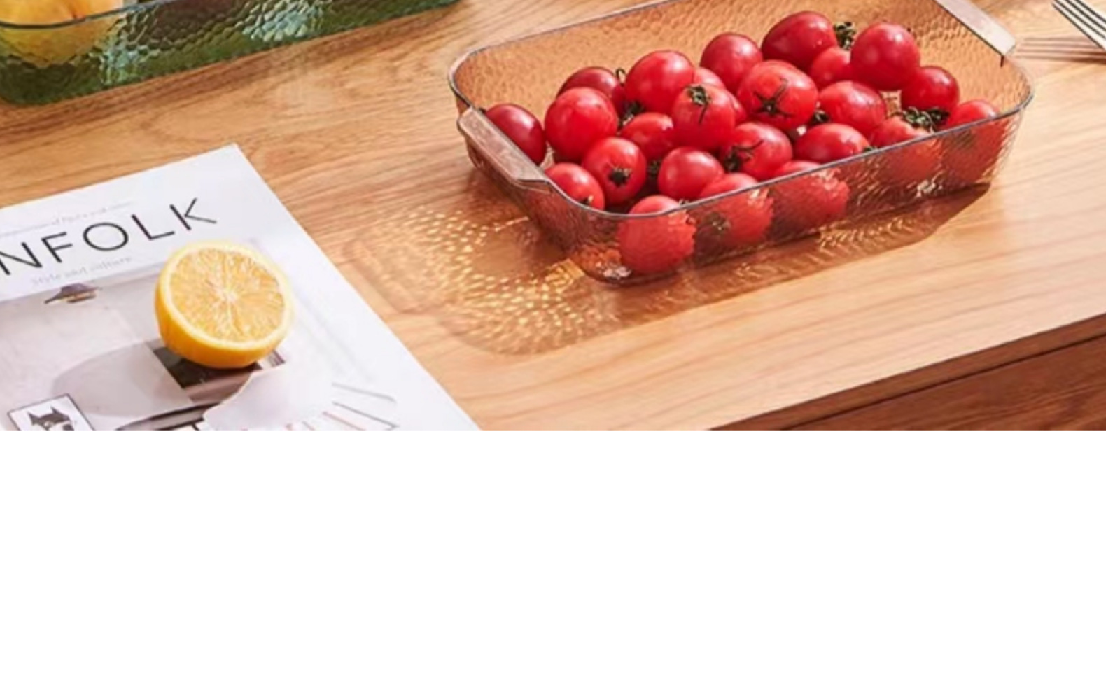 米粒风北欧风格 PET盘子 家用水果透明盘子 颜色 款式齐全详情30