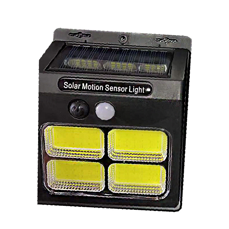 Outdoor courtyard lamps, wall lamps, outdoor fences, courtyard household street lamps, COB human body sensor solar charging wall lamps pic 3