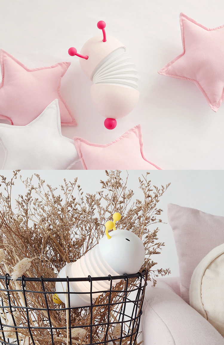 Cute caterpillar night light led usb small night light, home bedside small night light, student dormitory wake-up light pic 11