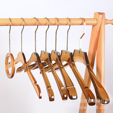 网红仿亚克力衣架透明水晶衣服架服装店塑料轻奢女装衣挂裤夹批发详情8