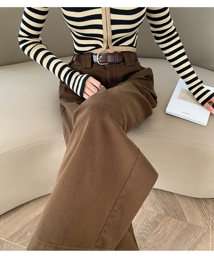 法式八分九分天丝棉阔腿牛仔裤女秋季新款小个子宽松显瘦直筒裤详情51