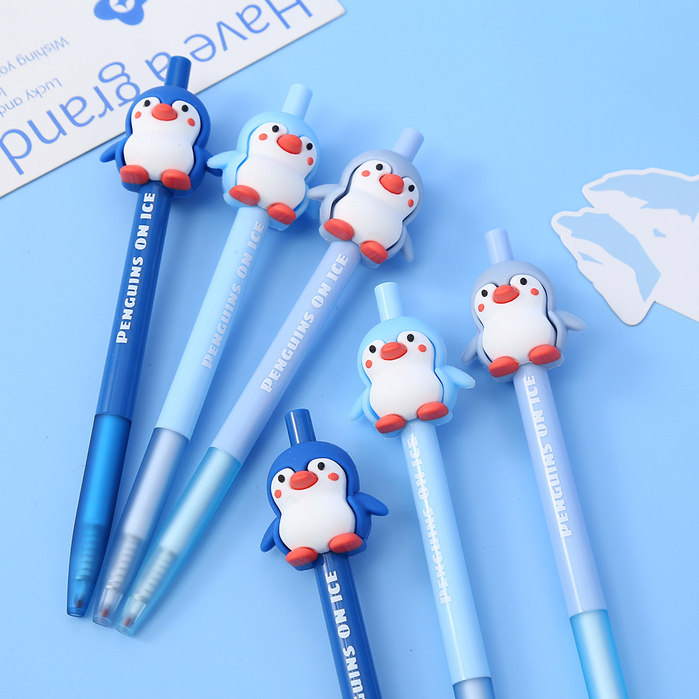 Midsails penguin series pulsaciones pluma neutral dibujos animados cute 0.05mm neutra firma pluma estudiante examen pluma al por mayor pic 5