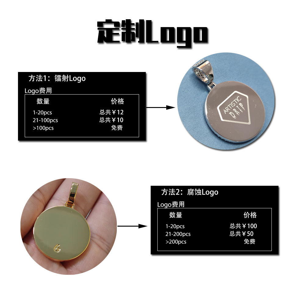 A new hip-hop fine water drop English letter patchwork pendant with micro-inlaid zircon and personalized creative letter necklace from Europe and America pic 6