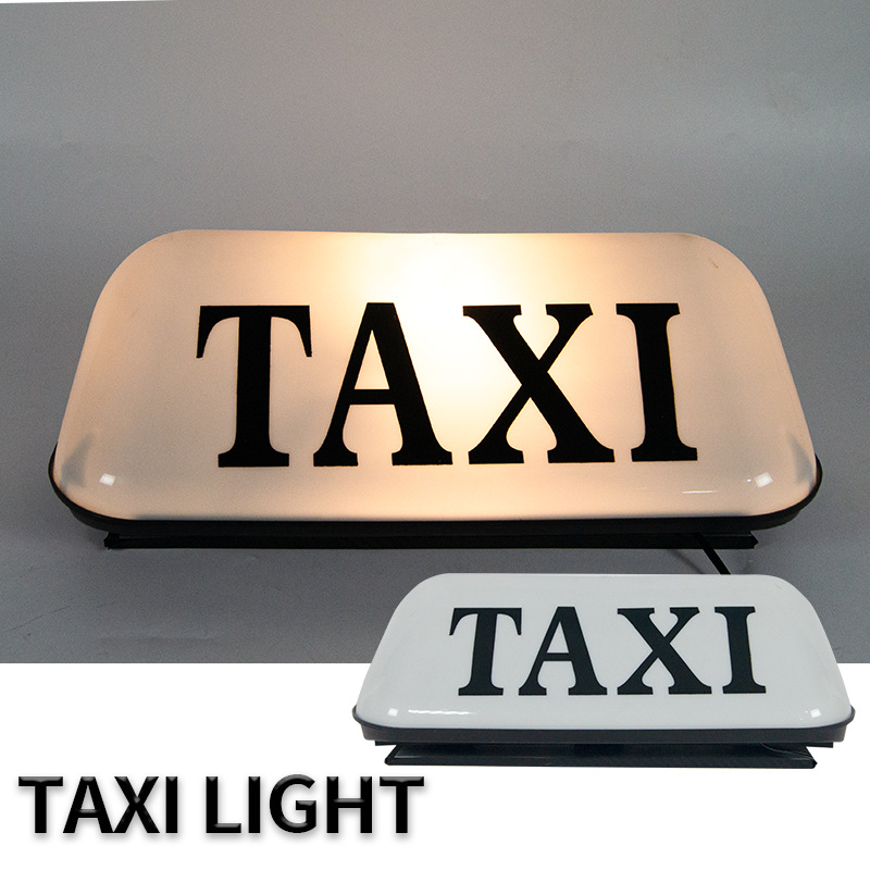 Foreign trade cross-border taxi light magnetic attraction fixed 12V TAXI light, waterproof and sun-resistant taxi ceiling light, large taxi light pic 4