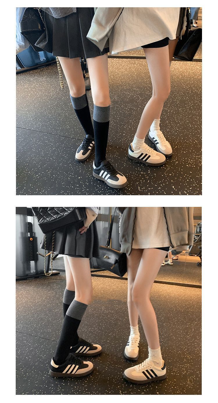 平底磨砂皮德训鞋女2023新款秋季百搭运动休闲鞋系带软底透气板鞋详情4