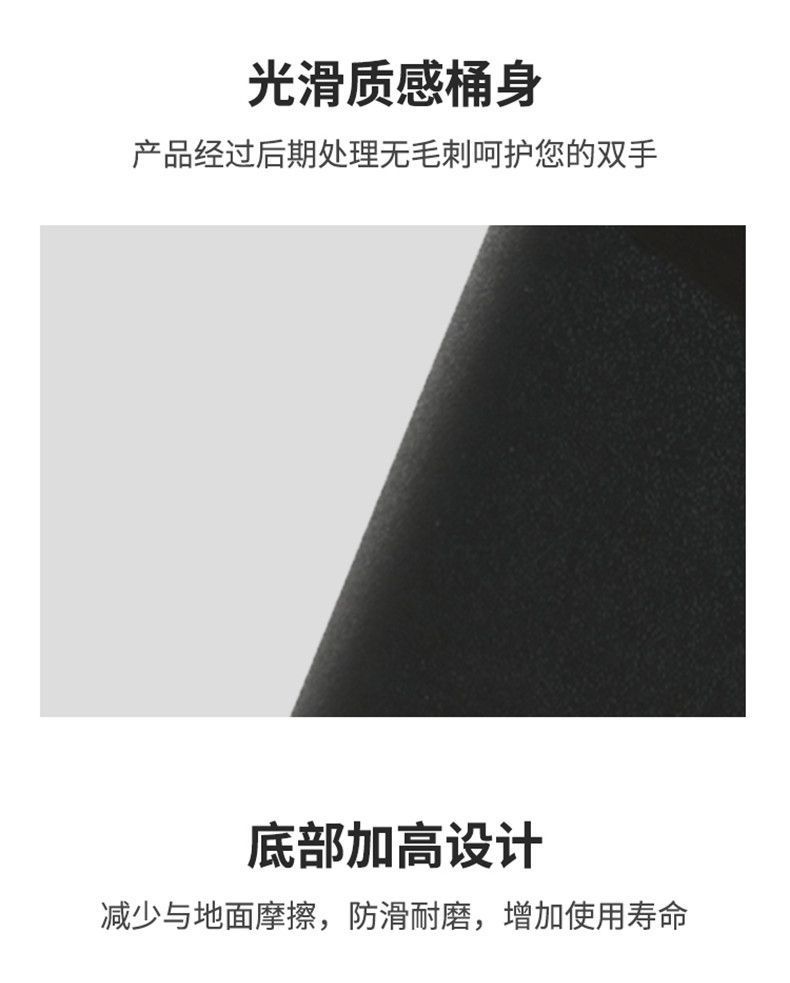 垃圾桶酒店客房家用马桶纸篓方形桶办公室耐用阻燃夹缝卫生间商用详情12