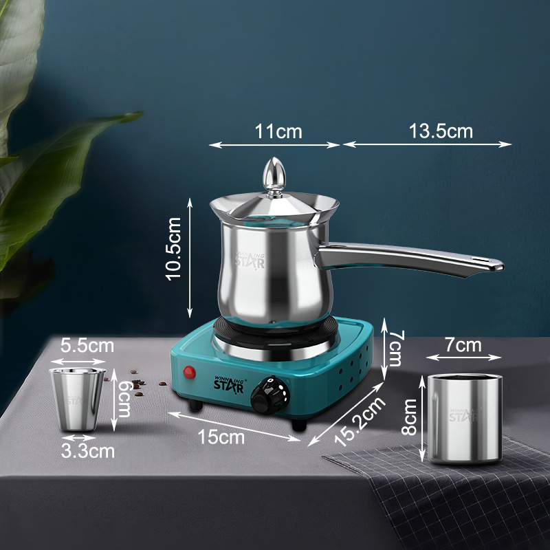 WinningStar Cross-border exclusive electric kettle, tea maker, household electromagnetic tea stove and electric stove set pic 4