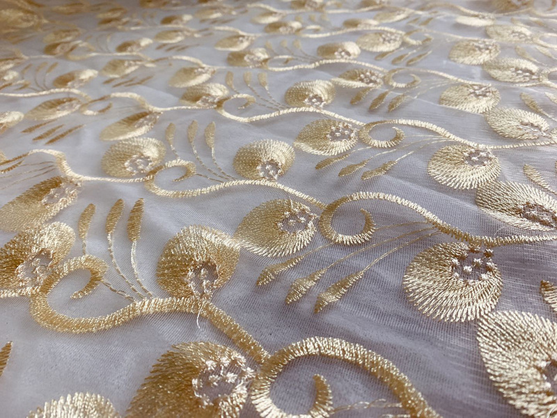 Factory direct sales of home textile accessories, embroidered leaf fabric, skirts, wedding dresses, lace accessories, multiple specifications customized pic 10