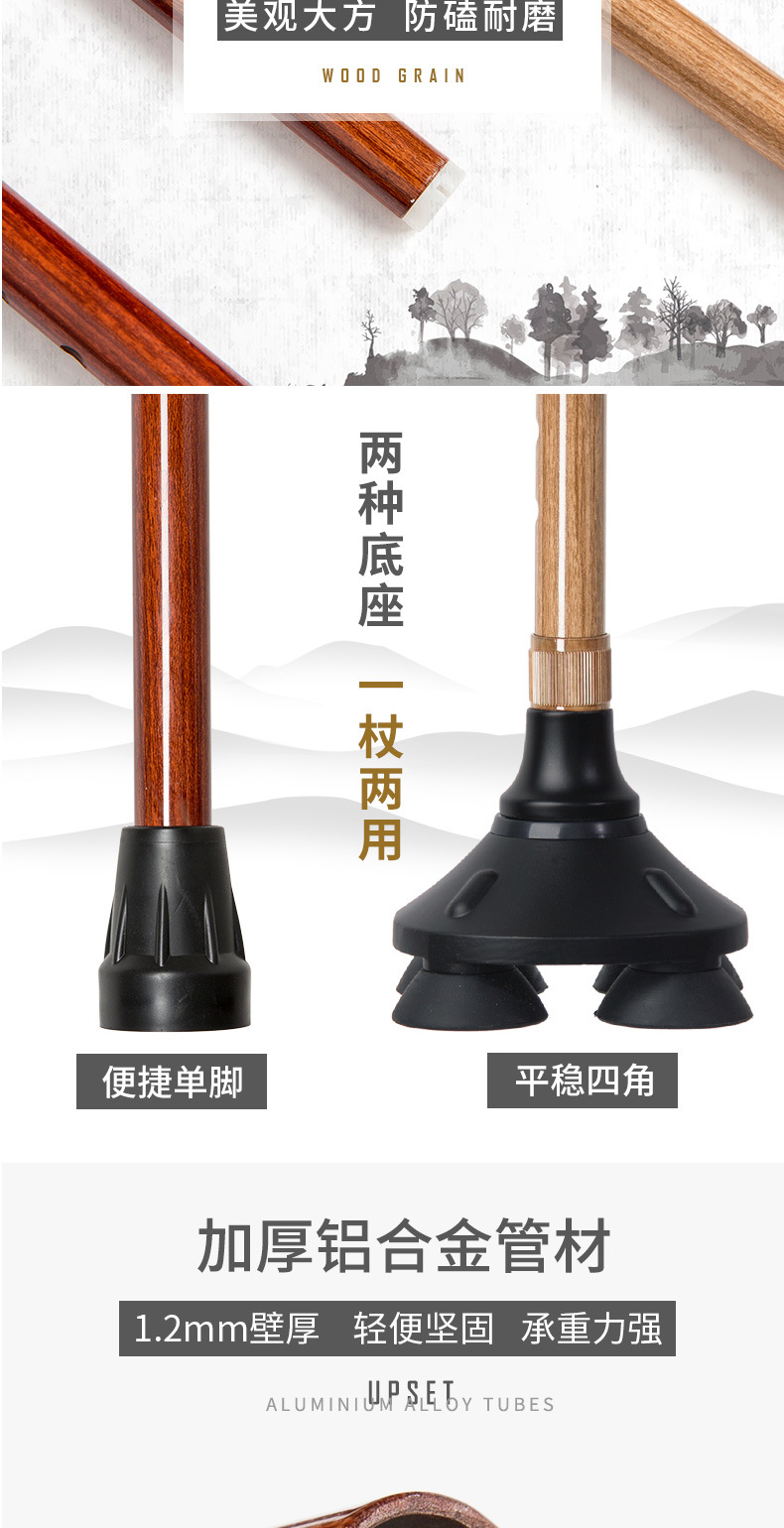 四角拐杖怎么使用手杖智能拐杖四角加固老人杖 大脚稳定老年人拐杖LED灯老年杖_https://www.jmylbn.com_新闻资讯_第4张