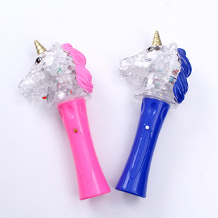 玩具手持棒批发手持旋转棒发光棒圣诞节助威魔法棒槐兴654详情8