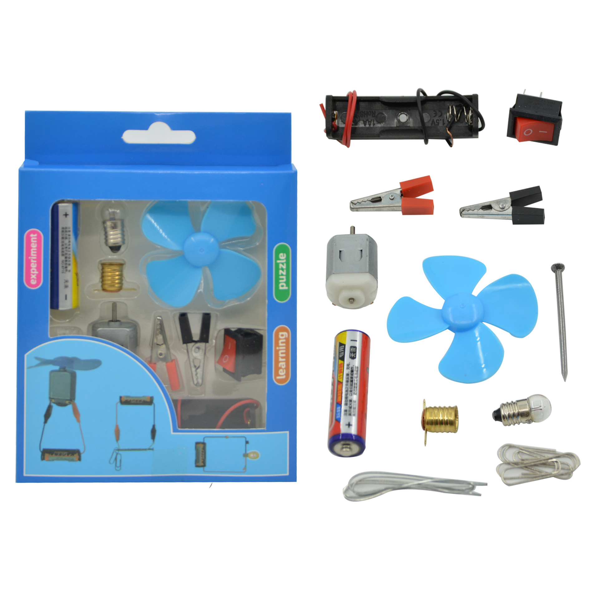 中小学生科学创客实验 木制手摇发电机STEM物理创意作品 科教电学详情10