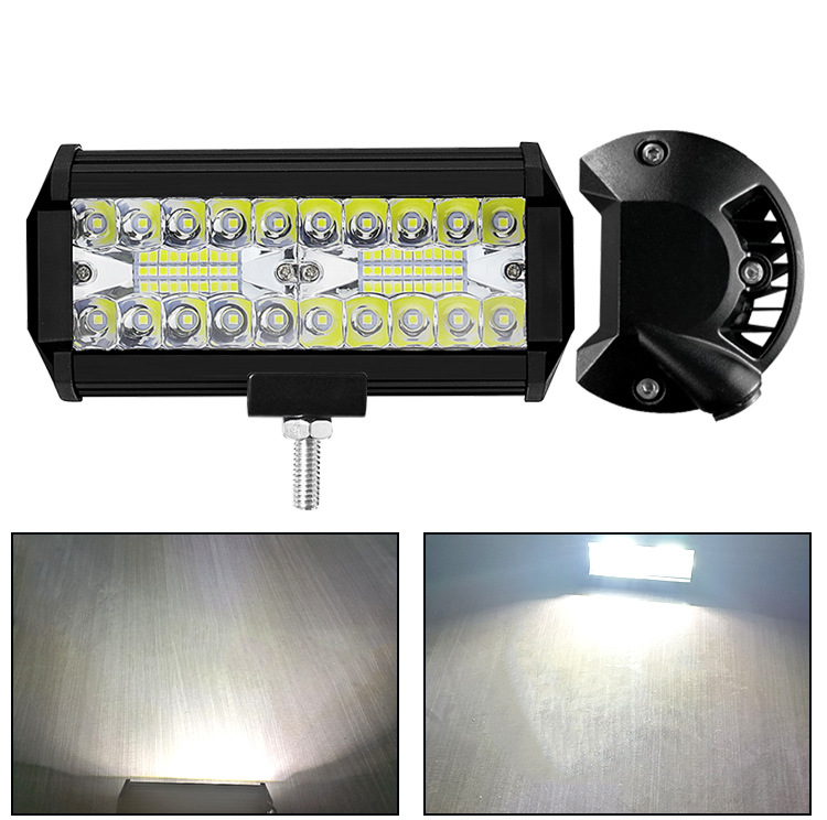 三木款20车灯双拼120W汽车LED工作灯 越野车改装车顶灯前照灯批发详情6