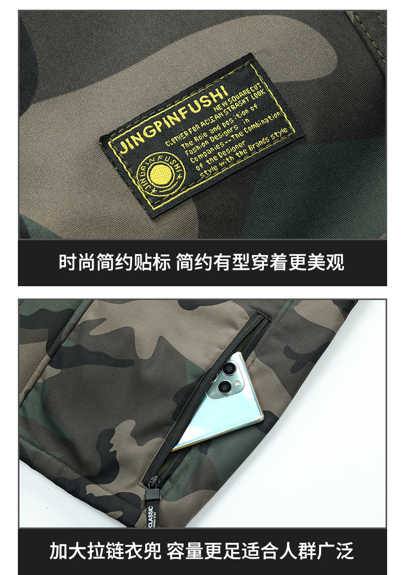 冬季工作服棉衣加绒加厚棉袄套装耐磨迷彩大衣劳保工作服北极厚绒详情20