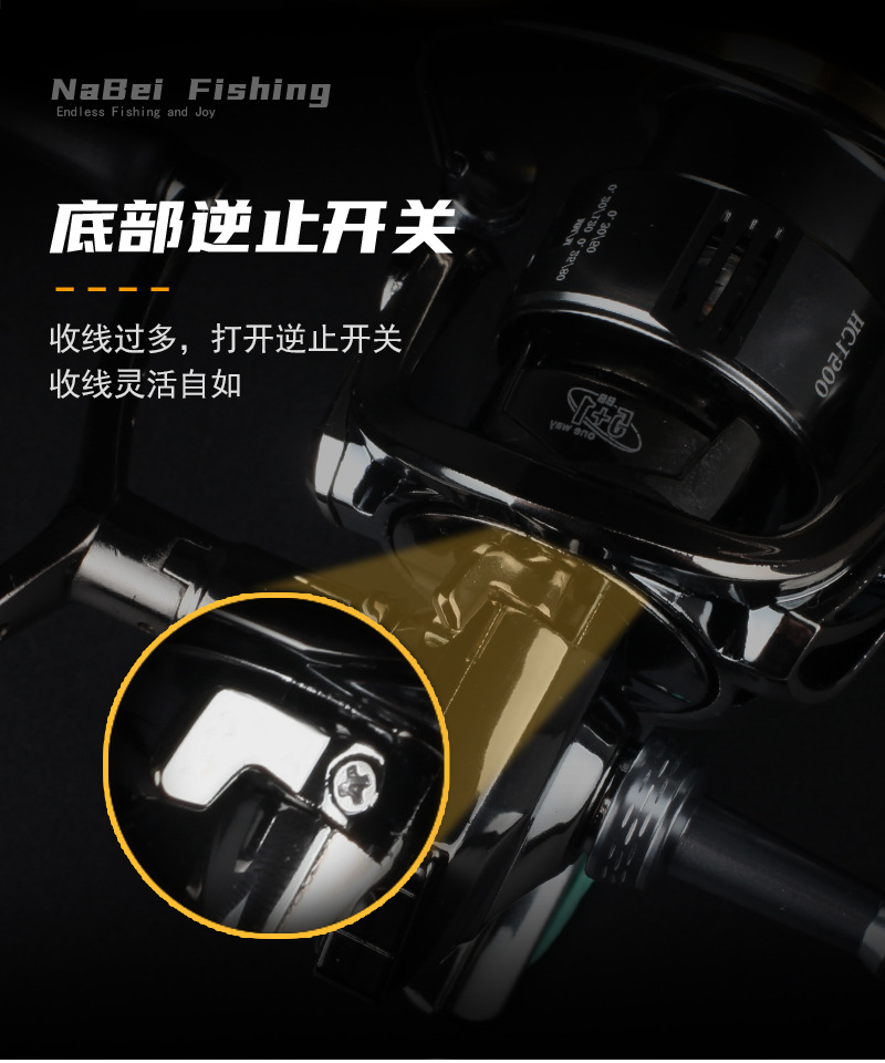 小高尔夫路亚纺车轮旋入式渔轮淡水远投斜口浅线杯微物轮渔具批发详情11