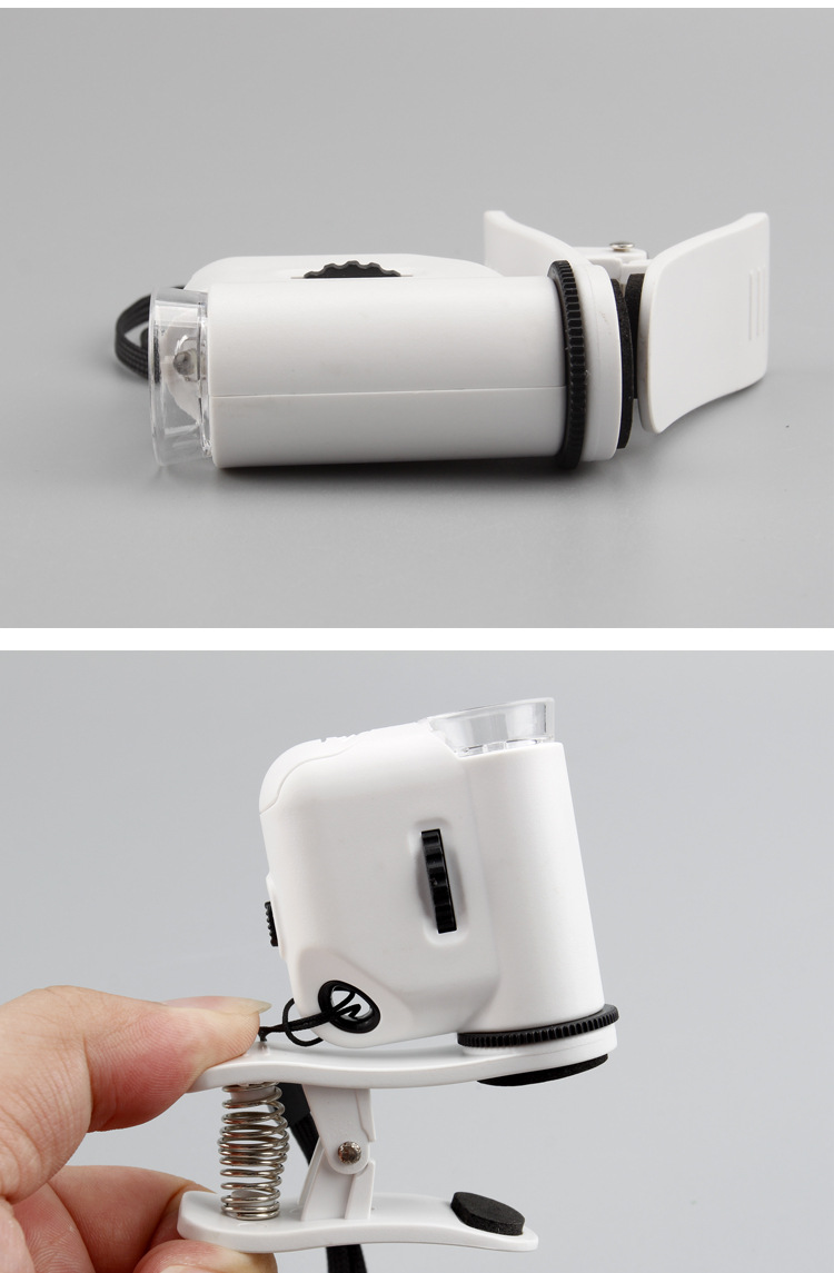 Source factory TH-7004CB Mini portable microscope with phone holder, LED lamp microscope, high magnification, compact size pic 11