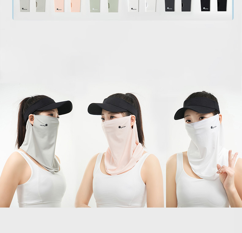 防晒脸罩夏季男女薄款锦纶冰丝防紫外线户外骑行遮全脸防晒面罩详情4
