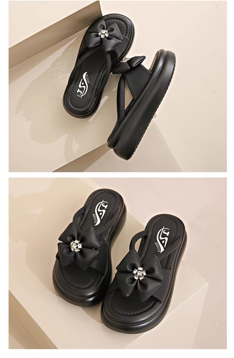 小香风厚底凉拖鞋女夏季外穿2024新款松糕气质增高仙女海边沙滩鞋详情27